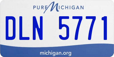 MI license plate DLN5771