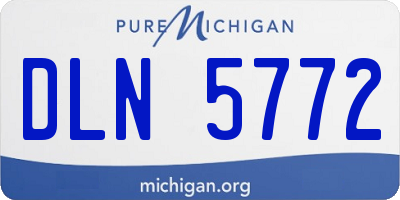 MI license plate DLN5772