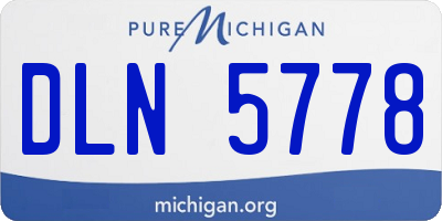 MI license plate DLN5778