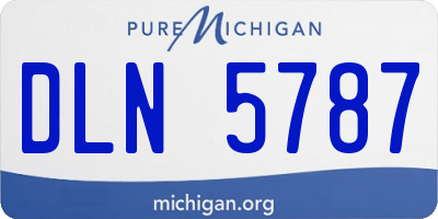 MI license plate DLN5787