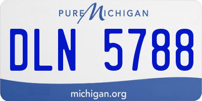 MI license plate DLN5788