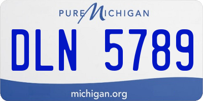 MI license plate DLN5789
