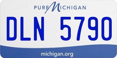 MI license plate DLN5790