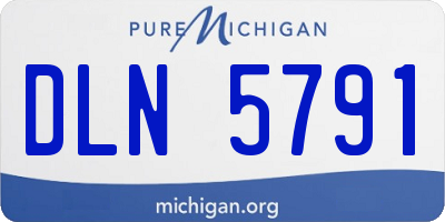 MI license plate DLN5791