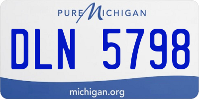 MI license plate DLN5798
