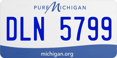 MI license plate DLN5799