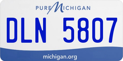 MI license plate DLN5807