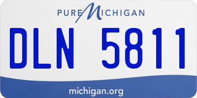 MI license plate DLN5811