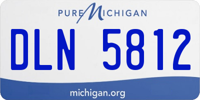 MI license plate DLN5812