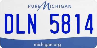 MI license plate DLN5814