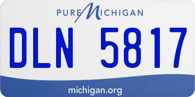 MI license plate DLN5817