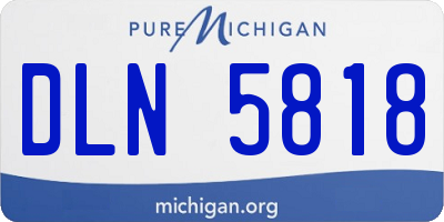 MI license plate DLN5818