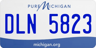 MI license plate DLN5823