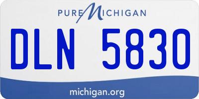 MI license plate DLN5830