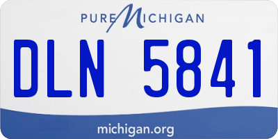 MI license plate DLN5841