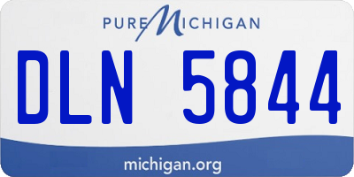 MI license plate DLN5844