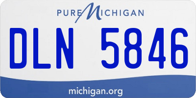 MI license plate DLN5846