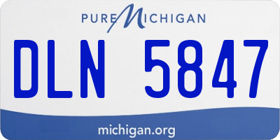 MI license plate DLN5847