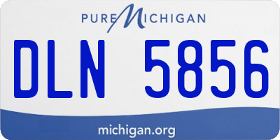 MI license plate DLN5856