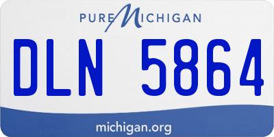 MI license plate DLN5864