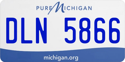 MI license plate DLN5866