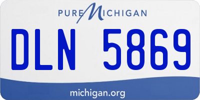 MI license plate DLN5869