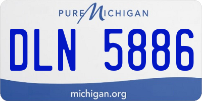 MI license plate DLN5886