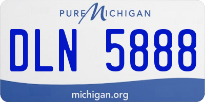 MI license plate DLN5888