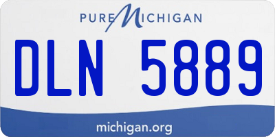 MI license plate DLN5889