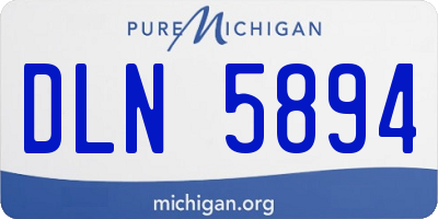 MI license plate DLN5894