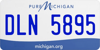 MI license plate DLN5895