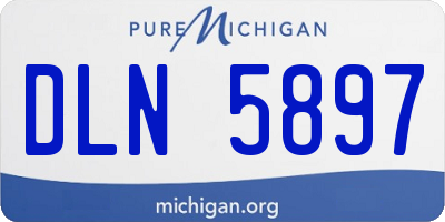 MI license plate DLN5897