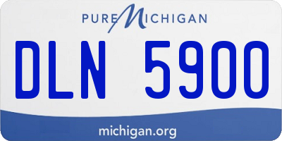 MI license plate DLN5900