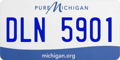 MI license plate DLN5901