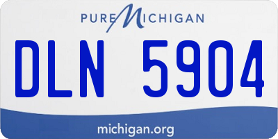 MI license plate DLN5904
