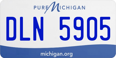 MI license plate DLN5905