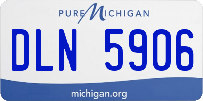 MI license plate DLN5906