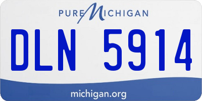 MI license plate DLN5914