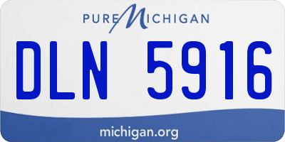 MI license plate DLN5916