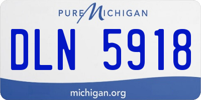 MI license plate DLN5918