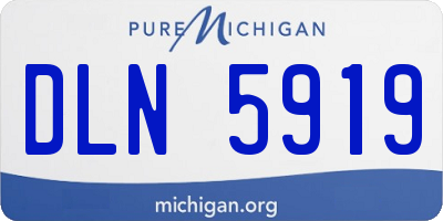 MI license plate DLN5919