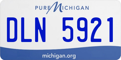 MI license plate DLN5921