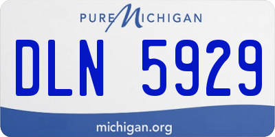 MI license plate DLN5929
