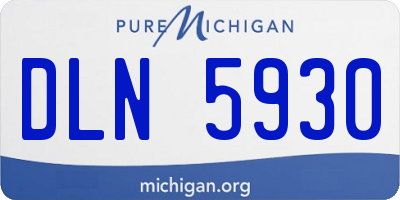 MI license plate DLN5930