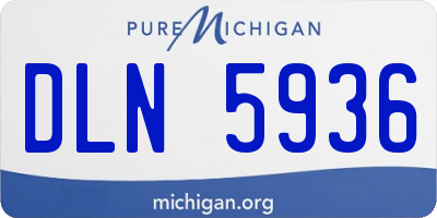 MI license plate DLN5936