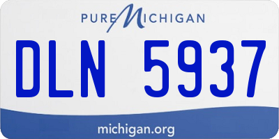 MI license plate DLN5937