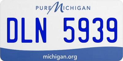 MI license plate DLN5939