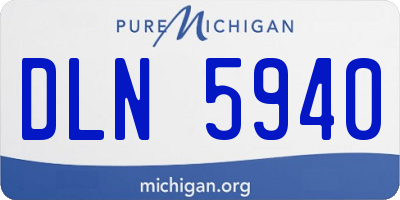 MI license plate DLN5940