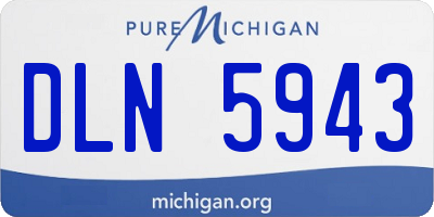 MI license plate DLN5943