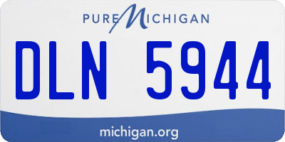 MI license plate DLN5944